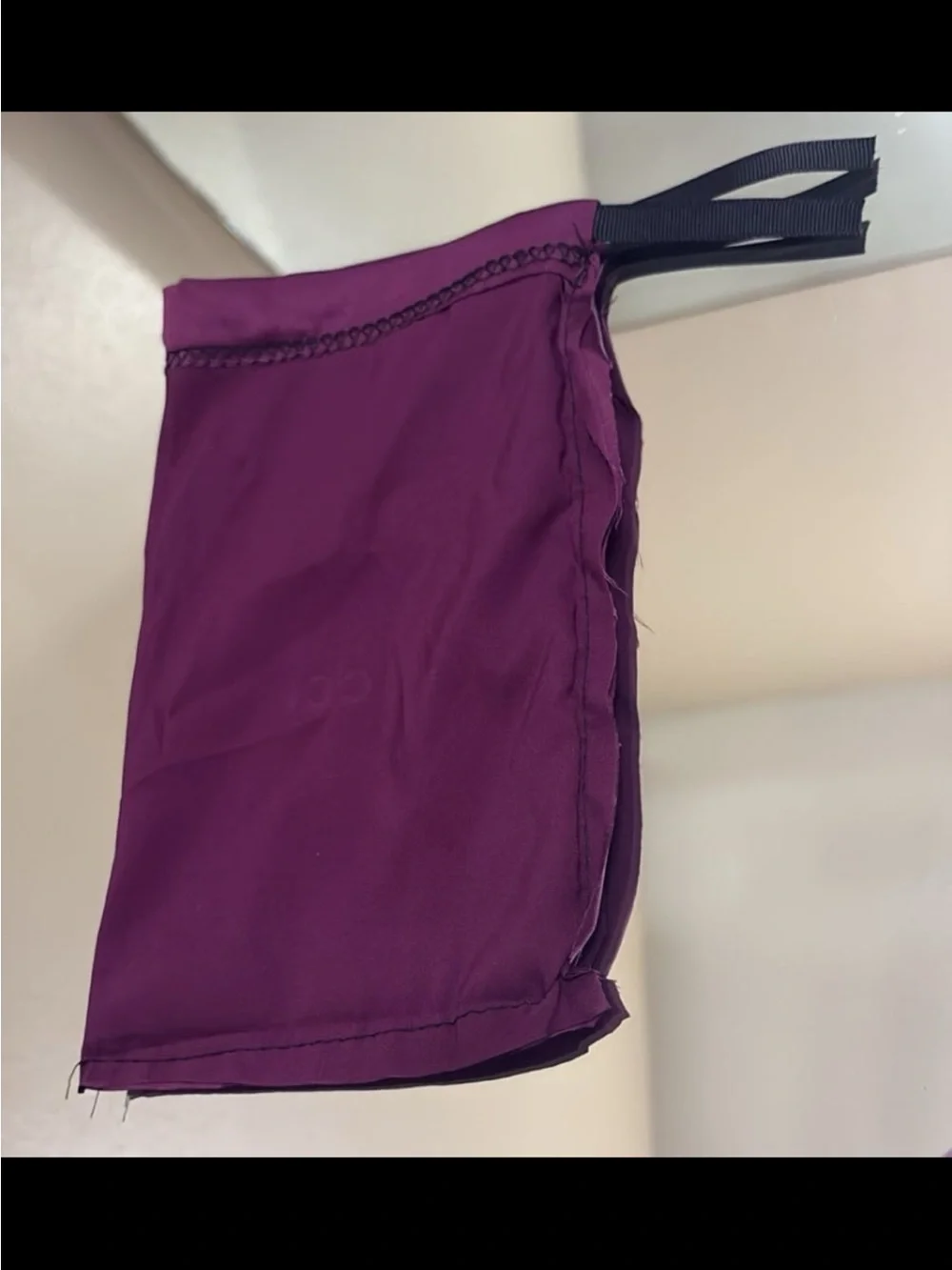 Authentic Gucci Purple Satin Drawstring Sunglasses Pouch Dust Bag